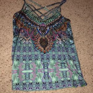 Multicolored Venus tank top